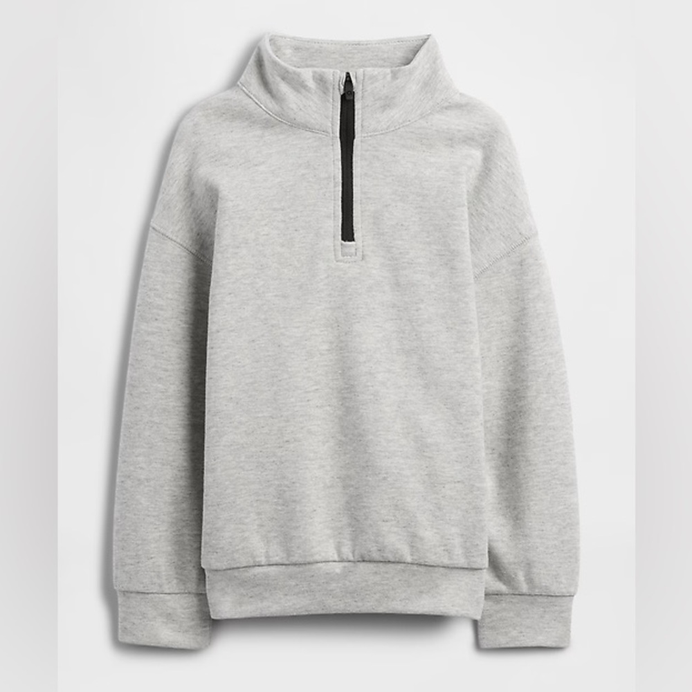 4/$20 🌱 babyGap Relaxed Mockneck Quarter-Zip Sweatshirt 3T